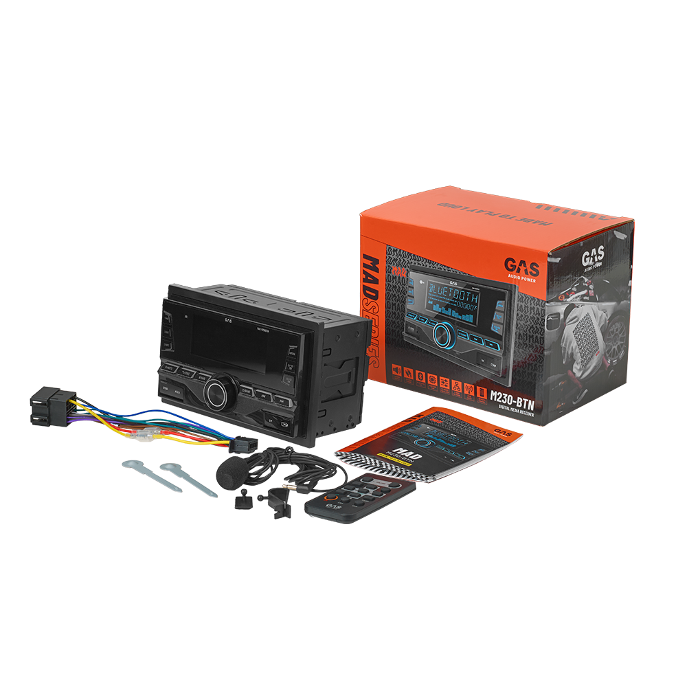 GAS MAD M230BTN 2-DIN, BT, USB, AUX, DSP - Gas mad m230 btn 8 - MAD M230-BTN