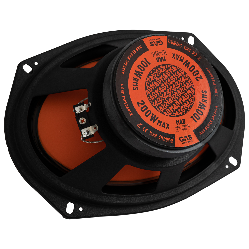 GAS MAD Level 1 Coaxial Speaker 6x9"                                - Gas mad x1 694 6 - MAD X1-694