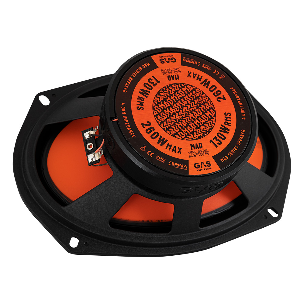 GAS MAD Level 2 Coaxial Speaker 6x9" - Gas mad x2 694 5 - MAD X2-694