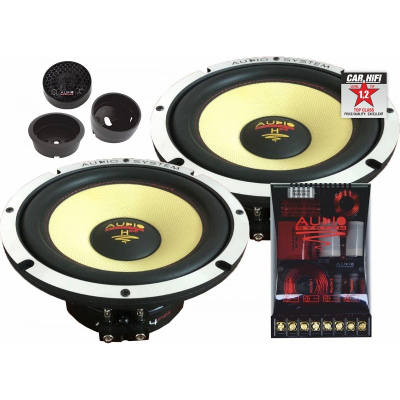 Helon-Serie 2-OHM 2-Way Double Compo 165 mm Extreme Kickbass Compo Systeem. - H 165 4 evo - H165 EVO 2-4