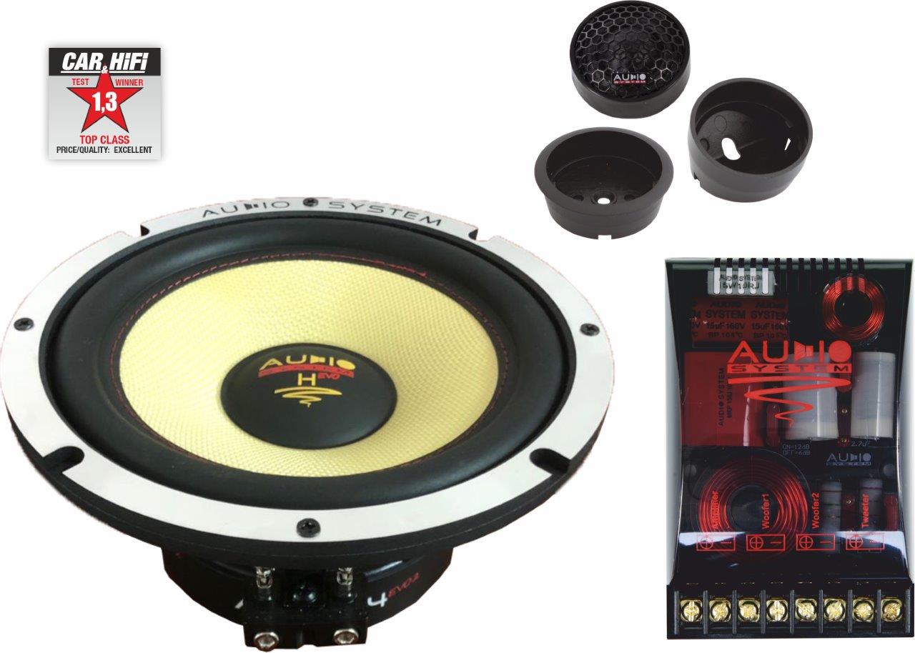 Helon-Serie 2-OHM 2-Way System 165 mm Exteme Kickbass Compo Systeem. - H 165 evo2 - H165 EVO 2