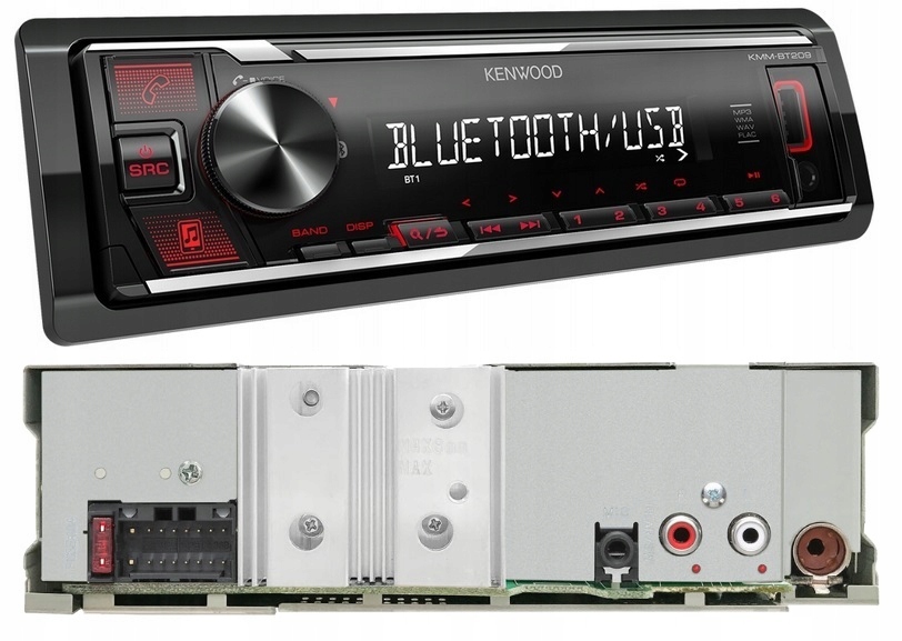 KMMBT209 - Kenwood kmm bt209 zijkant en achterkant - KMMBT209