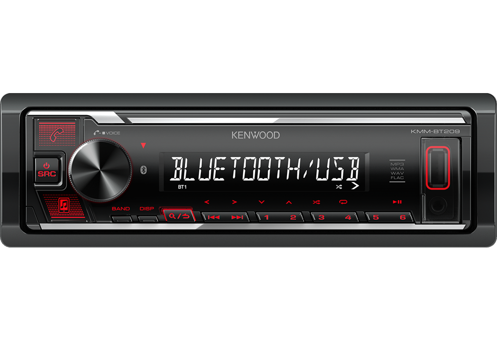 Kenwood KMM-BT209 Autoradio - USB/BT Rood - Kmm bt209 - KMM-BT209