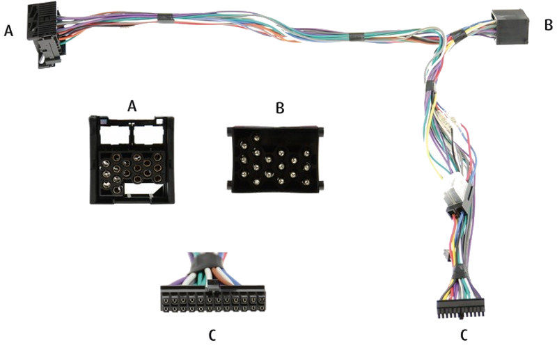 Audio2Car 17 pins Diverse modellen BMW - Rover - Land Rover - MG - Mini - Kram 84098 - 84098