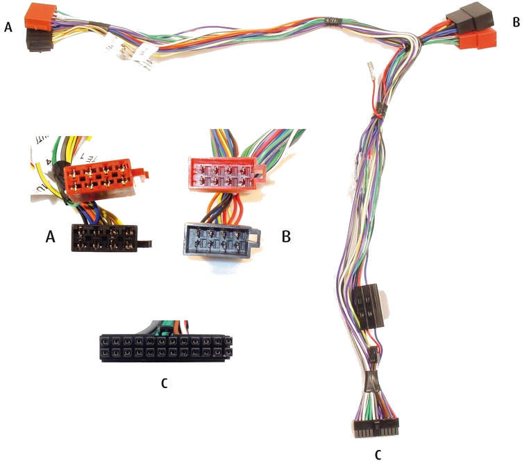 Audio2Car ISO met stroomvoorziening - Kram84000 - 84000