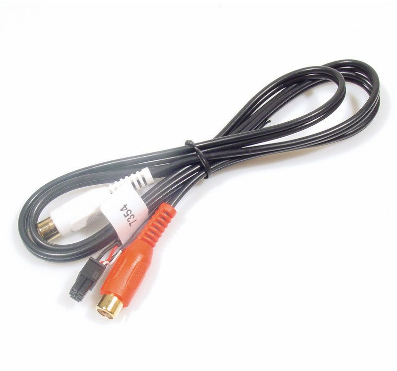 AUX Adapter microfit 4 pin Male to 2 x RCA Female - Kramxa006 - XA006
