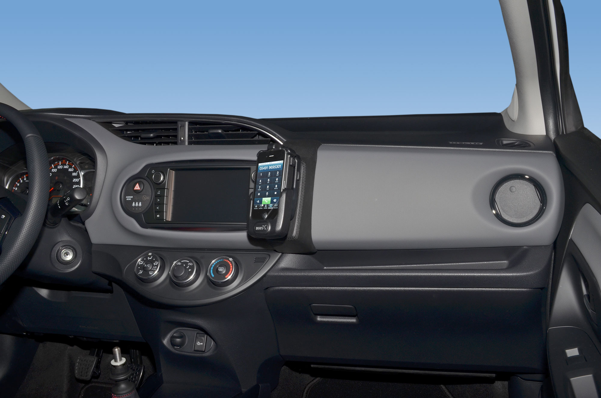 Toyota Yaris 2014-2019 Kleur: Zwart - Kuda 178x 2 - 601785