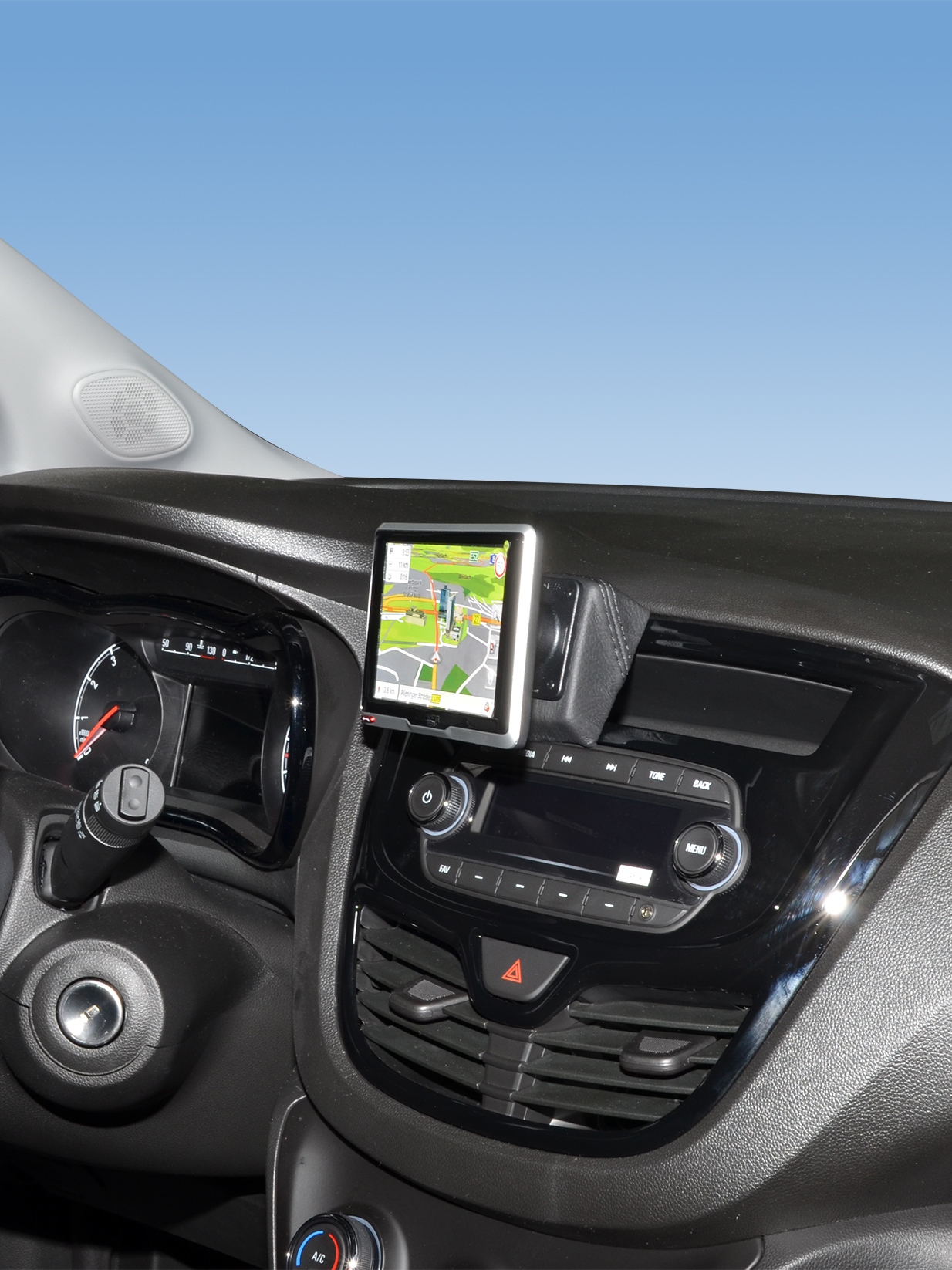 Opel Karl voor modellen zonder OEM Navi 2015-2019 Kleur: Zwart - Kuda607x 1 - 616075