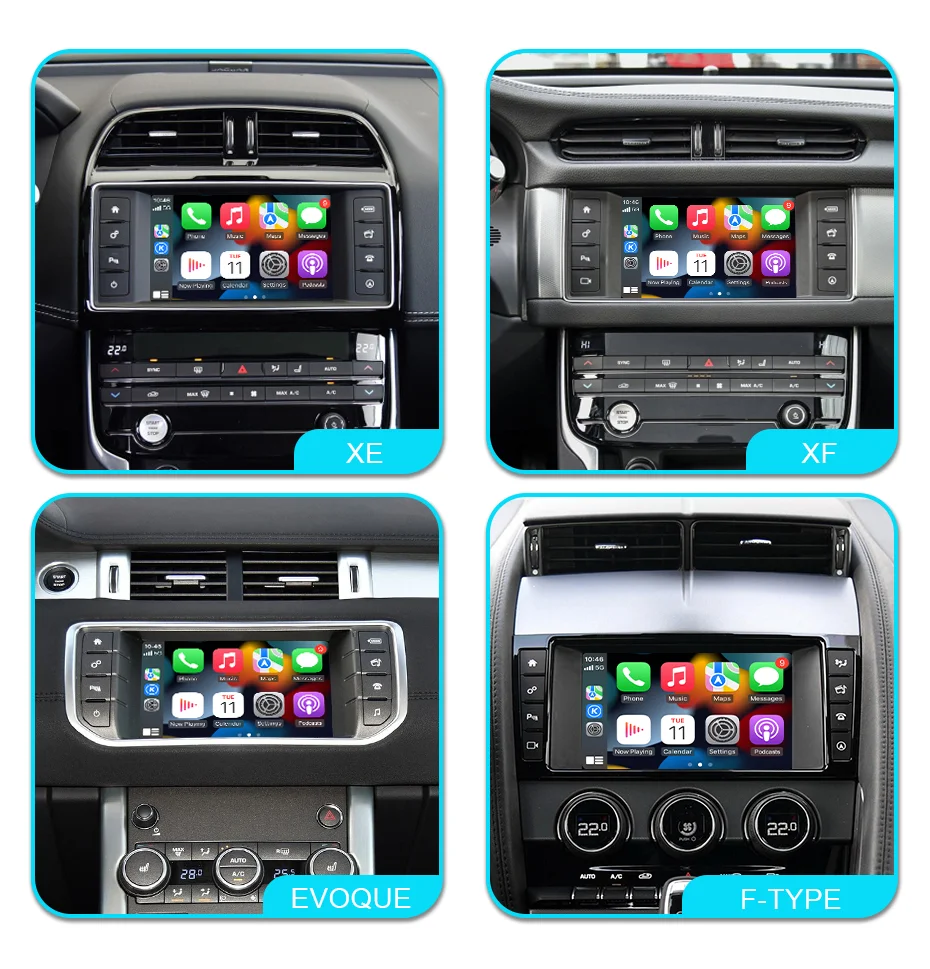 Harman Host 8" draadloos Apple carplay/Android auto uitbreiding - Landrover harman headunit - WITCP1039
