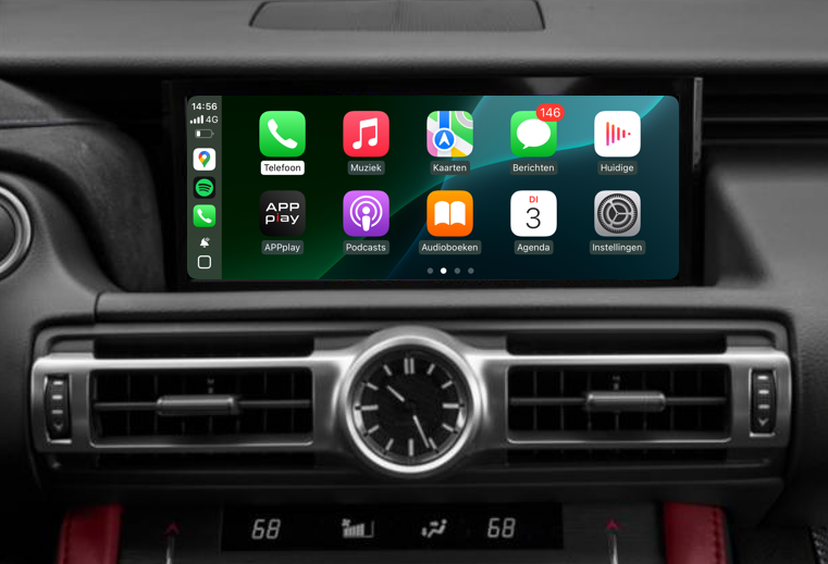 APPplay_CARplay & Android Auto instellen Lexus GVIF 2018> Touchpad (LVDS) - Lexus rc 200 carplay - NI.CP-LEX-19TP