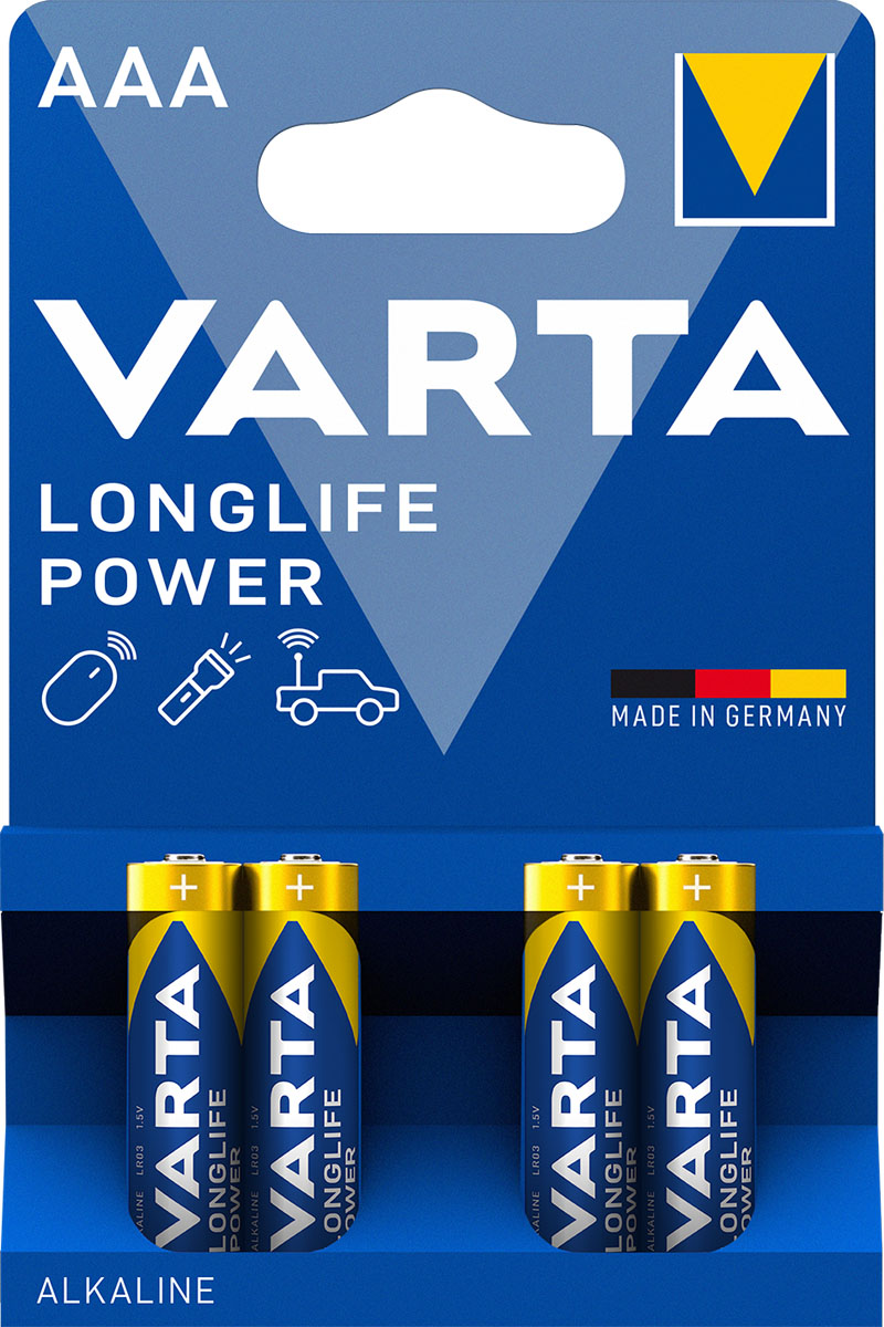 LR03 VARTA LONGLIFE POWER (4x in blister) 4903 mini penlite AAA - Lr03 - LR03