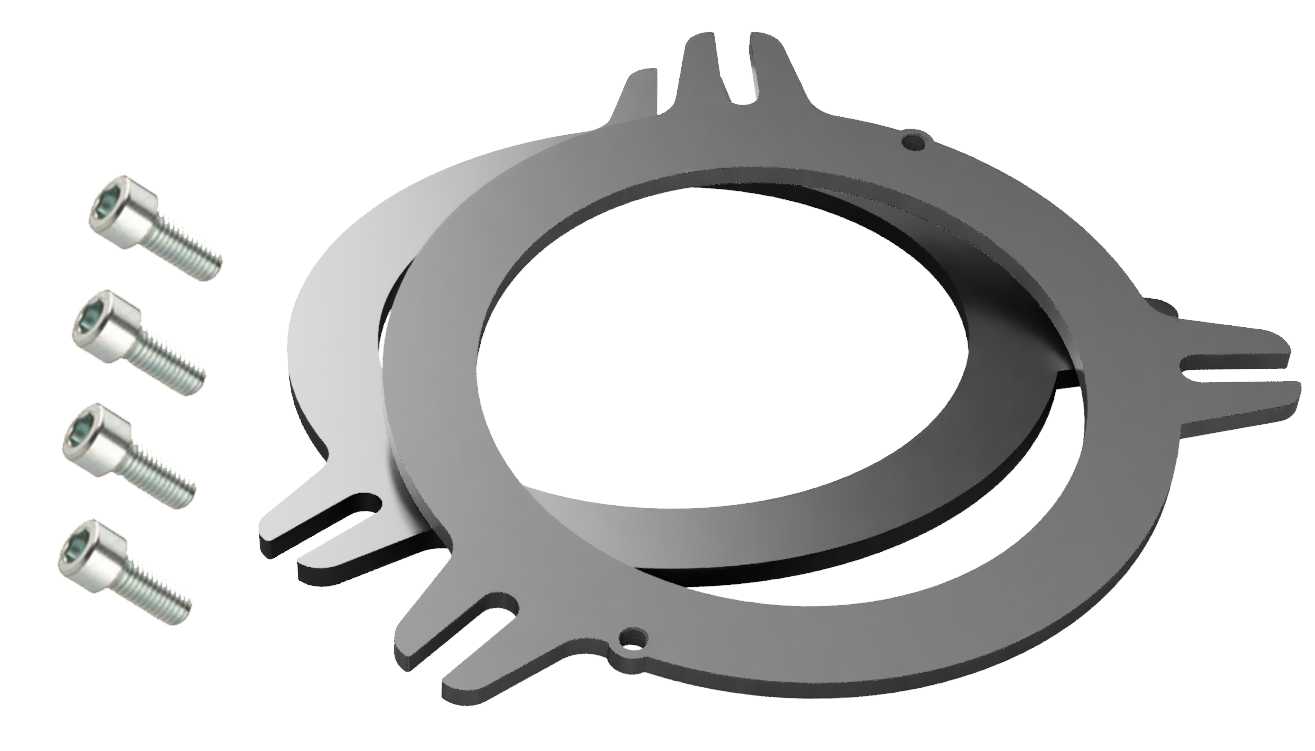 Zeer stabiele universele metalen BMW speakerring 80 mm - Lsr 80 bmw uni evo - LSR80 BMW UNI EVO