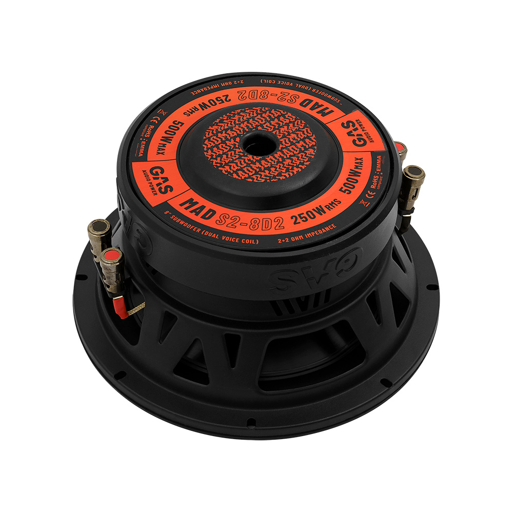 GAS MAD Level 2 Subwoofer 8" 2x2 Ohm                                                                 - Mad s2 8 5 - MAD S2-8D2