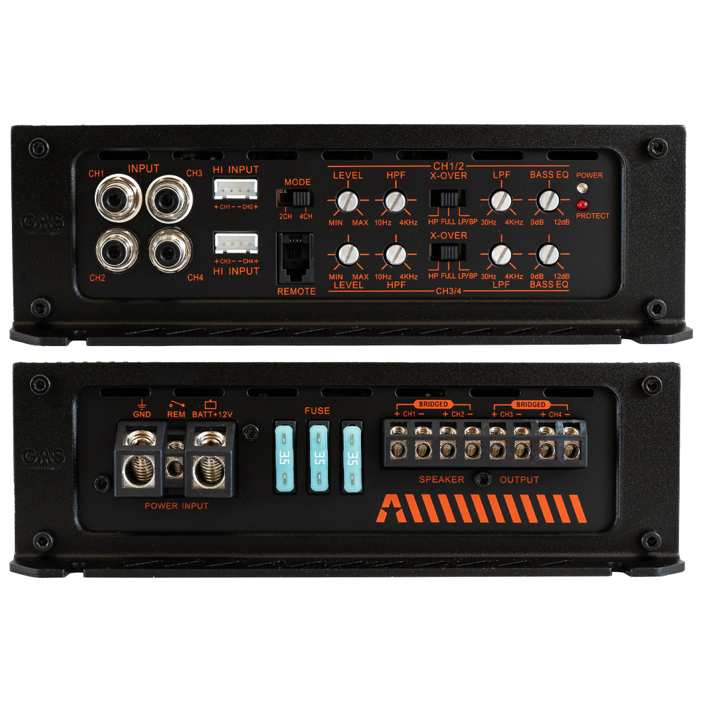 GAS MAX Level 2 Four Channel amplifier  - Max a2 1504 7 - MAX A2-1504