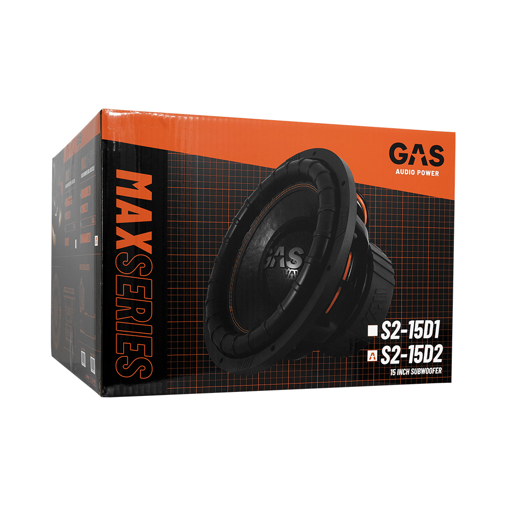 GAS MAX Level 2 Subwoofer 15" 2x2 Ohm                                                                - Max s2 15d2 7 - MAX S2-15D2