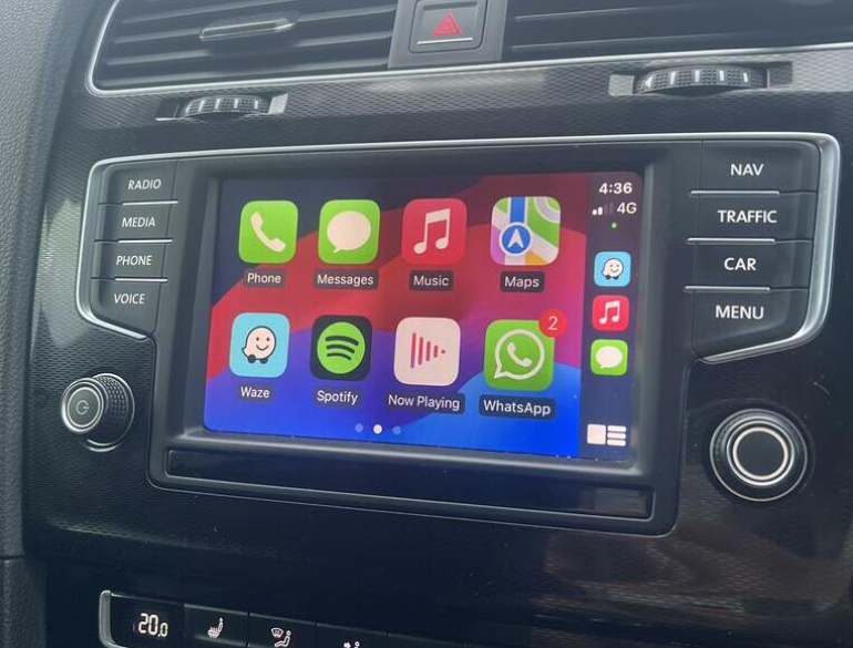 Volkswagen/Skoda/Seat MIB/MIB2 7/8.8" draadloos Apple carplay/Android auto uitbreiding - Mib vw apple - WITCP4032VW