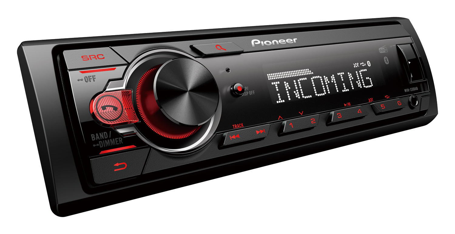 Pioneer MVH-330DAB Receiver 1DIN USB/BT/DAB+ rood - Mvh 330dab 2 - MVH-330DAB