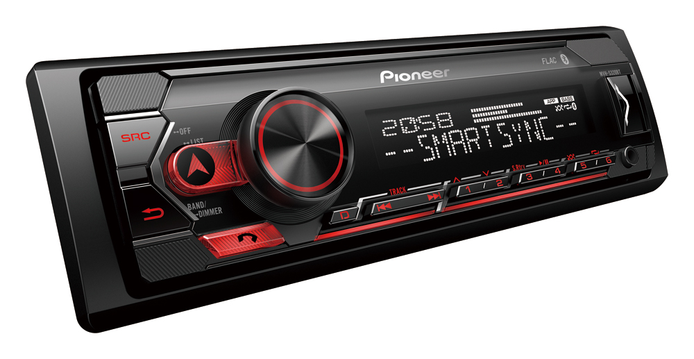Pioneer MVH-320 1DIN USB/BT/+ rood - Mvh s320bt 2 - MVH-S320BT