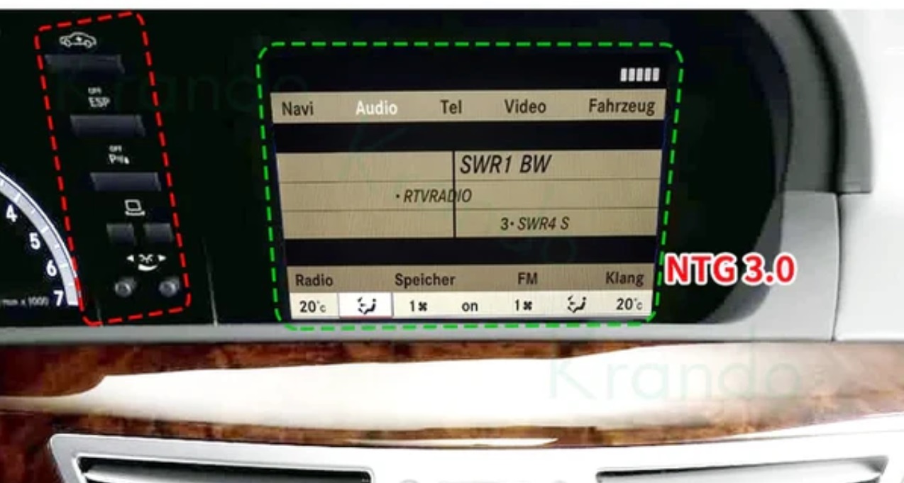 Mercedes NTG3.0 8" draadloos Apple carplay/Android auto uitbreiding - Ntg30origineel1 - WITCP4021