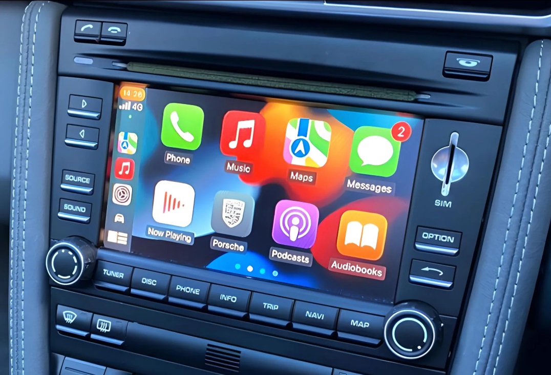 Porsche PCM3.0  7" draadloos Apple carplay/Android auto uitbreiding - Pcm30 apple - WITCP4041