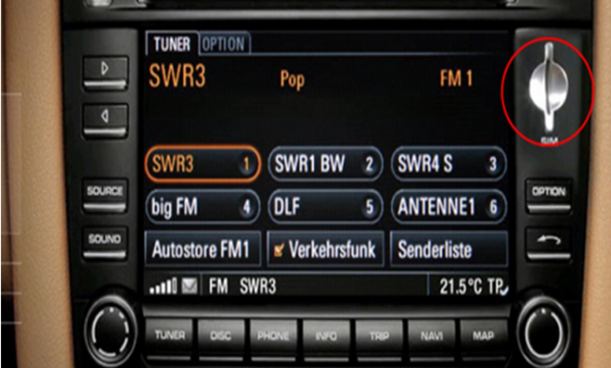 Porsche PCM3.0  7" draadloos Apple carplay/Android auto uitbreiding - Pcm30 voorbeeld - WITCP4041