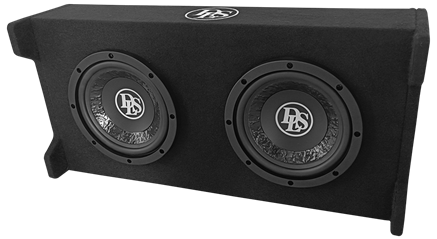 DLS 2x8" / 2500mm Slim Subwoofer Kist (Downfire)  - Pes28 - 610PESB28