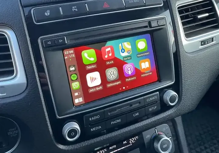 Volkswagen Touareq RCD550 3G 6.5" 2011-2018 draadloos Apple carplay/Android auto uitbreiding - Rcd550 touareg apple - WITCP4046
