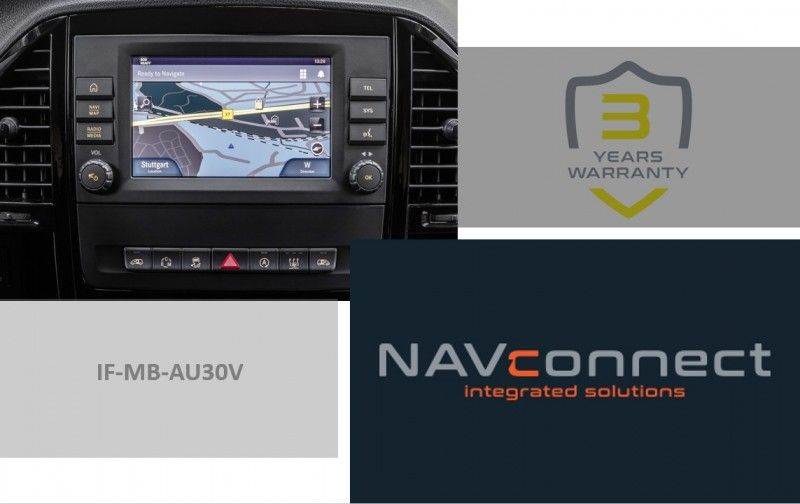 Camera interface  Mercedes Benz Vito (W447) met Audio30/40 - Rear front camera interface mercedes vito audio30 40 garmin - NI.IF-MB-AU30V