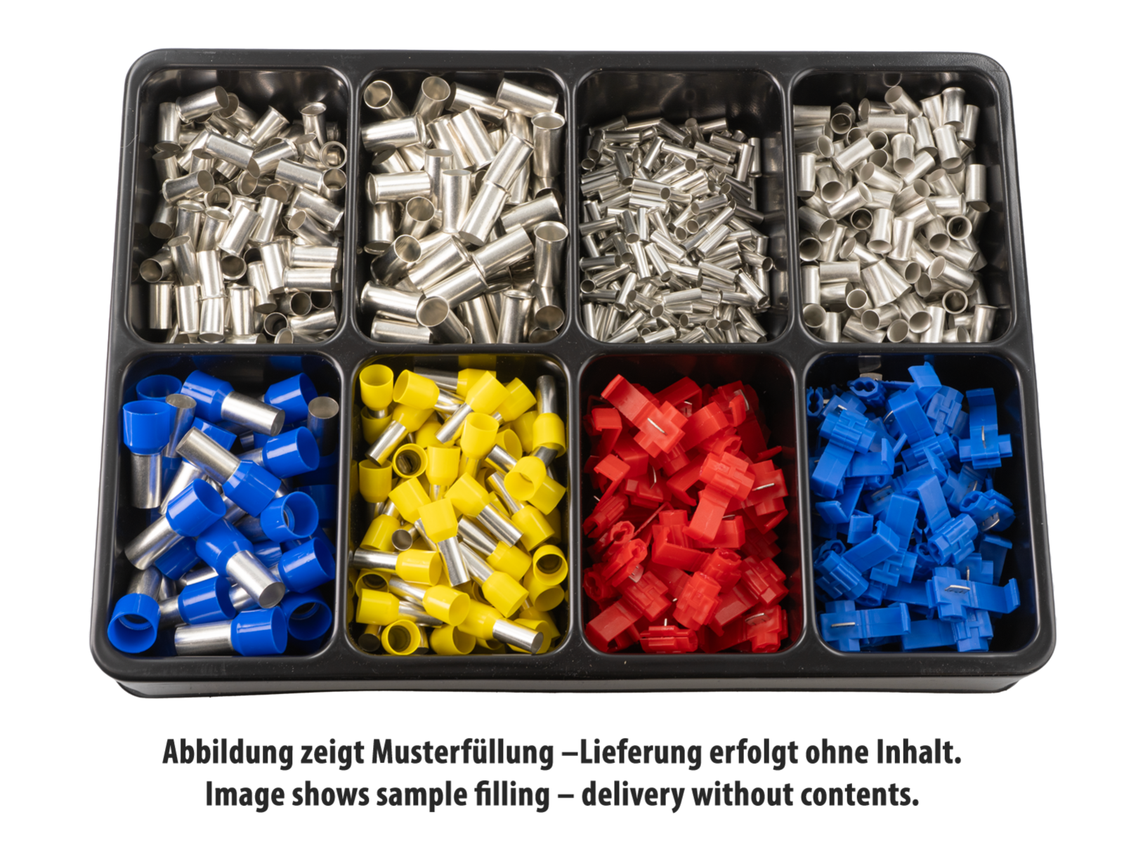 PROline Werkplaatskast assortiments bak, 8 vakken - inleg tray ten behoeve lade 335x238x45mm - T341000 08 1 1 - T341000-08-1