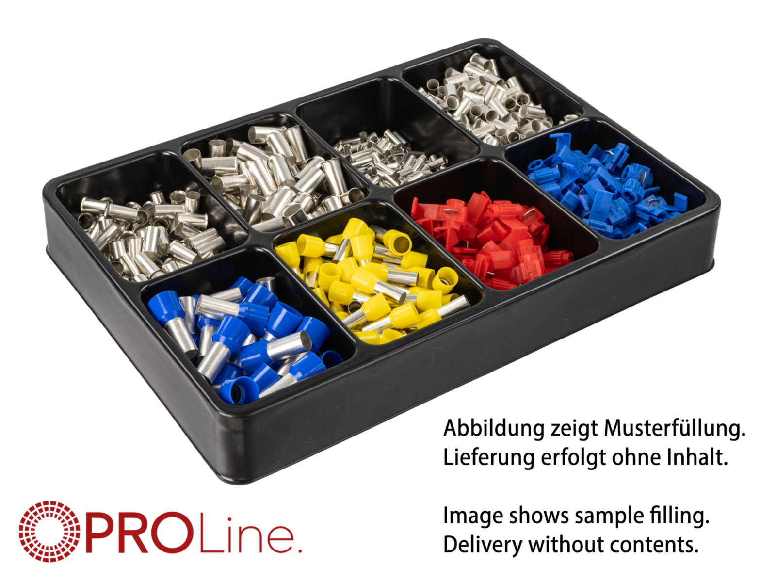 PROline Werkplaatskast assortiments bak, 8 vakken - inleg tray ten behoeve lade 335x238x45mm - T341000 08 1 - T341000-08-1