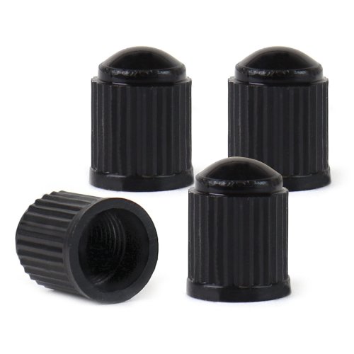 Ventiel dopjes plastic 4 stuks zwart - 02623 2 - 02623