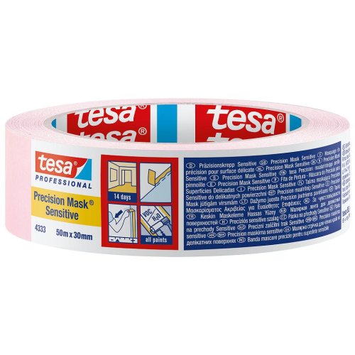 Tesa Precision Mask Sensitive 04333 L.50mtr x B. 25mm Roze (Per 6 Stuks) - 04333 - 04333-00018-02