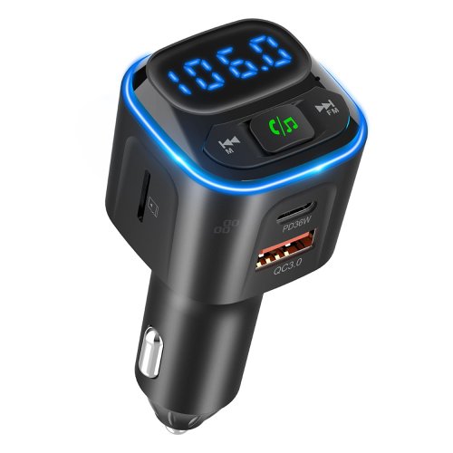FM Transmitter 1&times;USB-A 2&times;USB-C 12V 24V - 04651 10 - 04651