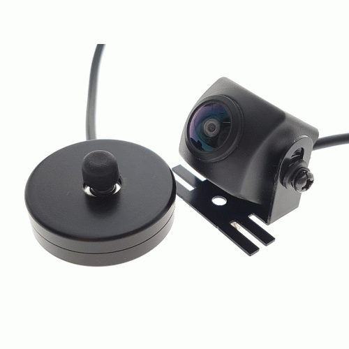 Camera mini Zwart opbouw CMOS HD 180gr Multi View RCA output incl. 8m. kabel - 110107 1 - CAR.CV-180MV