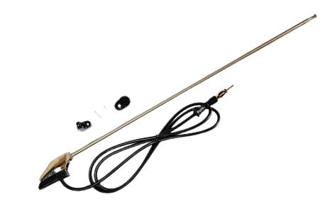 Raamstijl antenne AM/FM chroom 100cm 3 delig uitschuifbaar - 152000 29 - 152000-29