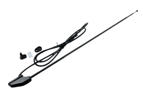Raamstijl antenne AM/FM zwart 100cm 3 delig uitschuifbaar - 152000 30 - 152000-30