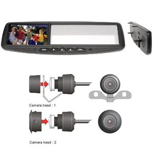 LCD spiegel 4.3" met mini camera - 18944 - CAR.SET08