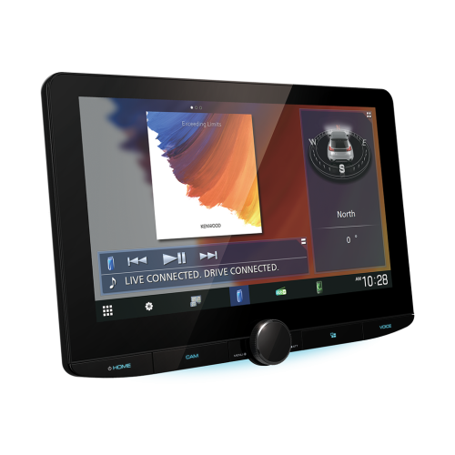 Kenwood DMX5623DABS - 10" HD Zwevend scherm - Draadloze carplay + Android Auto (incl dab antenne) - 20 dmx9720xds angle 1c - DMX-9720XDS