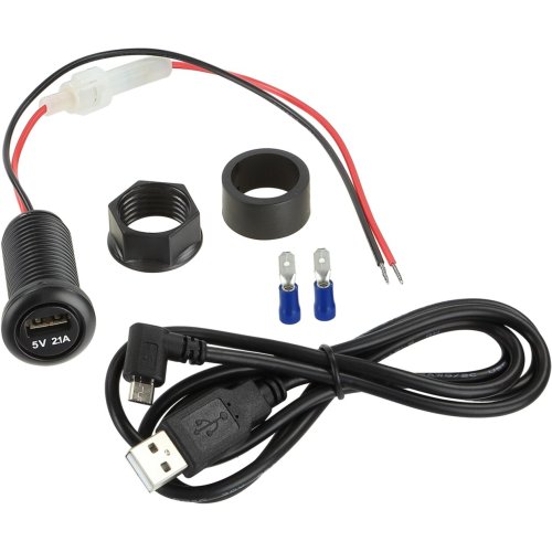 Omvormer 12V->5V/2.1A USB-A incl.  1 meter  USB kabel - 240000 01 02 1 - 240000-01-02-1
