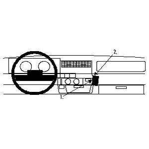 ProClip - Renault Express 1991-1996 Angled mount LET OP: Uitlopend artikel, Kan niet retour! - 24701 - 852486