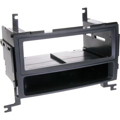 1-DIN Paneel met aflegbakje. Hyundai Santa F&eacute; (CM) 2006-2012 Kleur: Zwart - 281143 08 - 281143-08