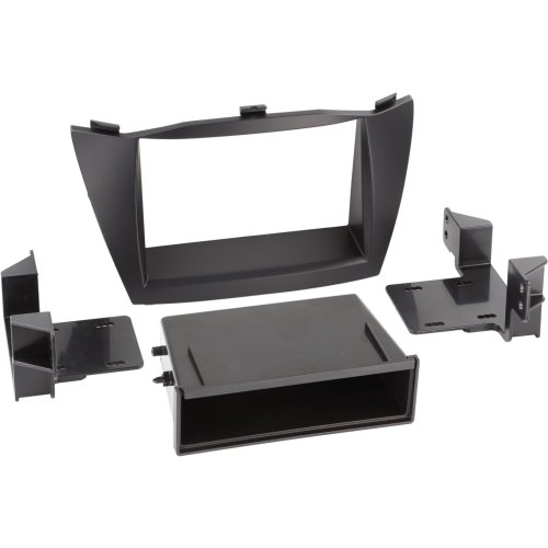 2-DIN Paneel Hyundai iX35 met Pocket 2010-2013 Kleur: Zwart      - 281143 35 - 281143-35