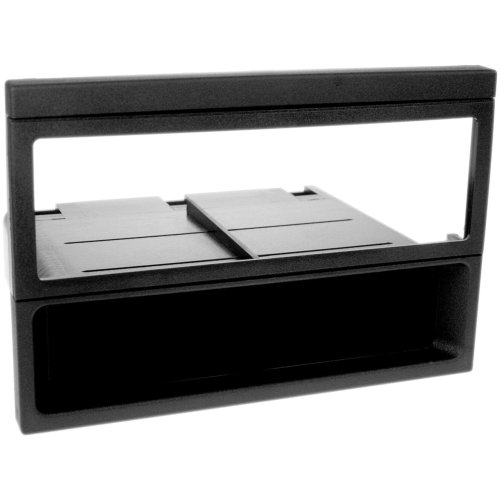 1-DIN Paneel met aflegbakje. Mazda MX-5 / 323 (F) / 626 / Demio  Kleur: Zwart - 281170 01 - 281170-01