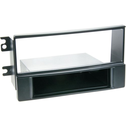 1-DIN Paneel met aflegbakje. Kia Sportage II (KM/JES Facelift) 2008-2010 Kleur: Zwart - 281178 21 - 281178-21