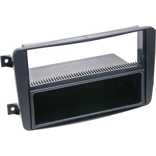2-DIN Paneel met opbergvak Mercedes Benz C-Klasse/ CLK-Klasse/ G-Klasse/ Vito/ Viano - Kleur: Zwart  - 281190 02 - 281190-02