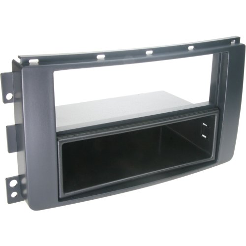 2-DIN Paneel Smart Fortwo (C451/A541) 03/2007-08/2010 Smart Forfour(W454)  Kleur: Zwart - 281190 23 - 281190-23