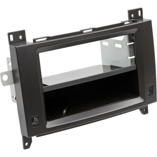 2-DIN Paneel Mercedes Benz Viano / Vito Klasse met Pocket 2006-2014 Kleur: Zwart - 281190 36 1 - 281190-36-1