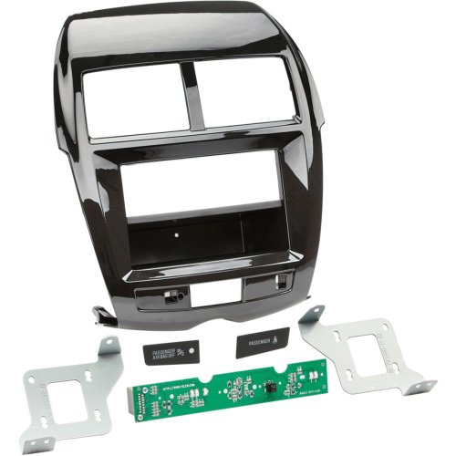 2-DIN Paneel met pocket Citro&euml;n C4 Aircross - Peugeot 4008 Kleur: Piano Zwart - 281200 11 2 - 281200-11-2