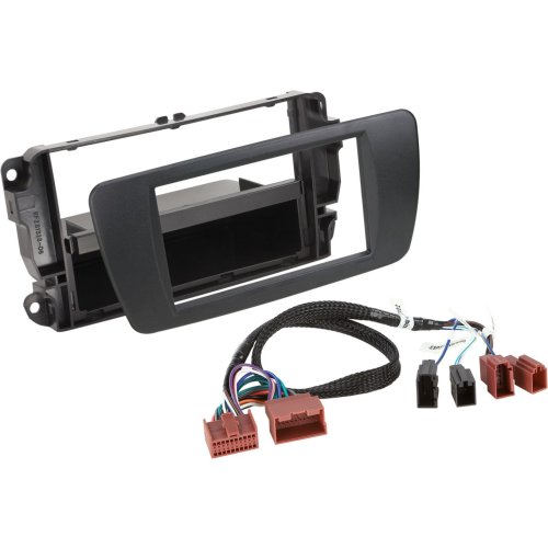 2-DIN Paneel met opbergvak Seat Ibiza 6J facelift 2012-2016 nit zwart - 281328 08 2 - 281328-08-2
