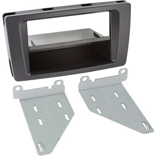 2-DIN Paneel Skoda Octavia/ Yeti met pocket Kleur: Zwart  - 281340 08 1 - 281340-08-1